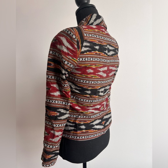 Twelfth Street by Cynthia Vincent Women Ikat Shawl Jacket Blazer - Picture 5 of 10